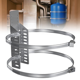 JUGGHOME expansion tank bracket mounted on wall for secure water heater setup