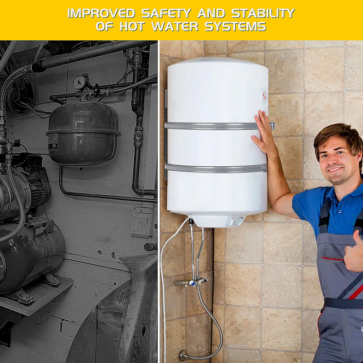 JUGGHOME mounted 5-gallon tank demonstrates stable wall installation
