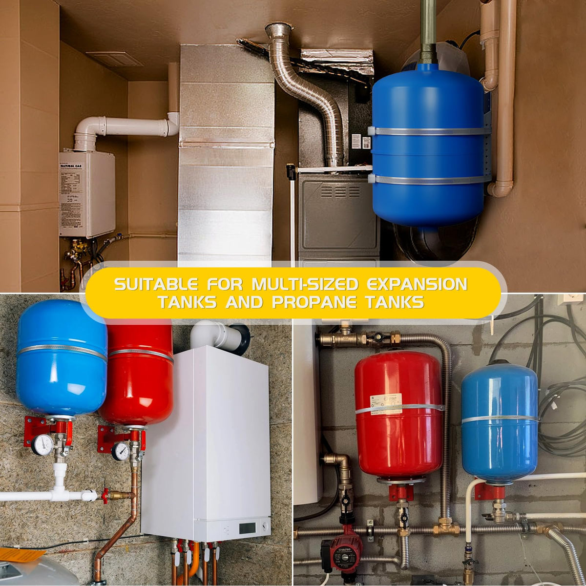 JUGGHOME packaging includes the expansion tank bracket and two straps