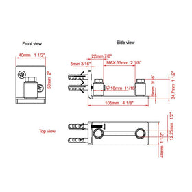 JUGREAT Barn Door Guide flat bottom design preserves floors during use.