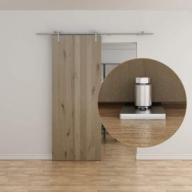 JUGREAT Barn Door Guide includes 1 floor guide and 2 screws for setup.