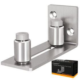 JUGREAT Barn Door Guide stainless steel floor guide enables smooth operation.