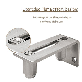 JUGREAT Barn Door Guide wall-mount installation for secure drill-free setup.
