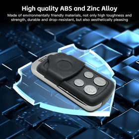 JUJIANG gate opener remote durable housing showcases rugged metal frame and ABS protection.