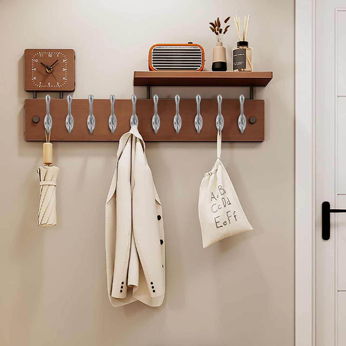 Perfect for bedrooms, bathrooms, and closets for daily convenience.