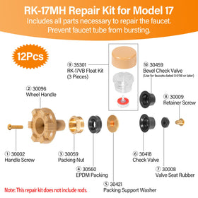 Julaiwy RK-17MH valve seat rubber enables smooth operation