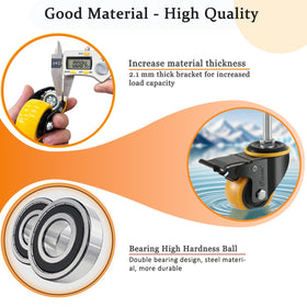 Julang 360-degree mobility wheels glide quietly on hard surfaces