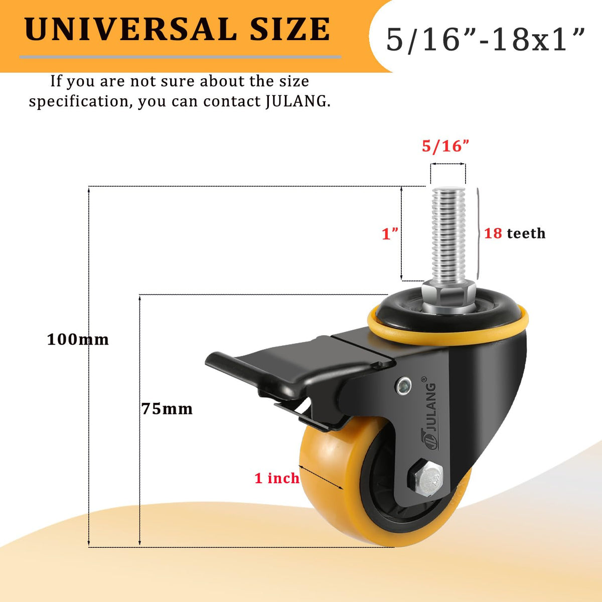 Julang four-pack casters for wire shelving enabling flexible, easy reconfiguration