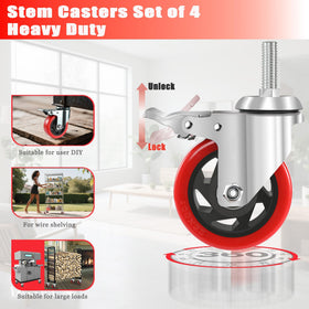 Julang 4-inch caster wheel with 360-degree rotation for smooth maneuverability