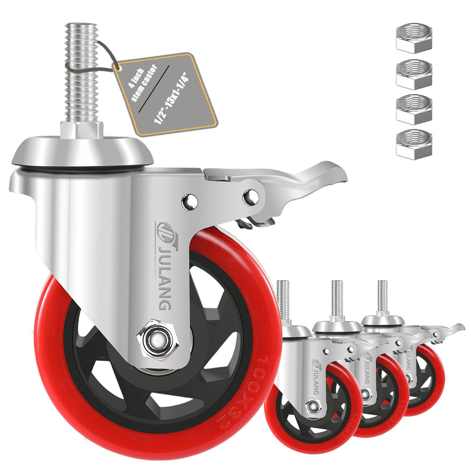 Julang 4-inch caster wheel for heavy-duty carts and benches