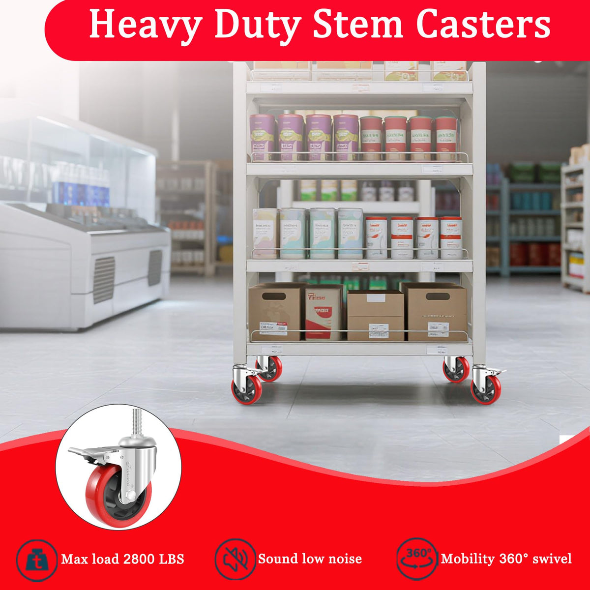 Julang 4-inch caster wheel installation guide ensures secure fit