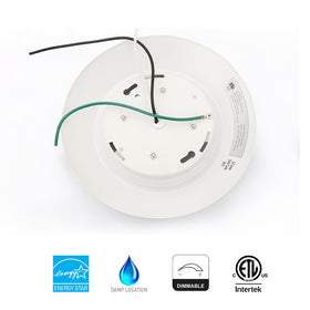 Close up of JULLISON disk light showing slim profile and bright output