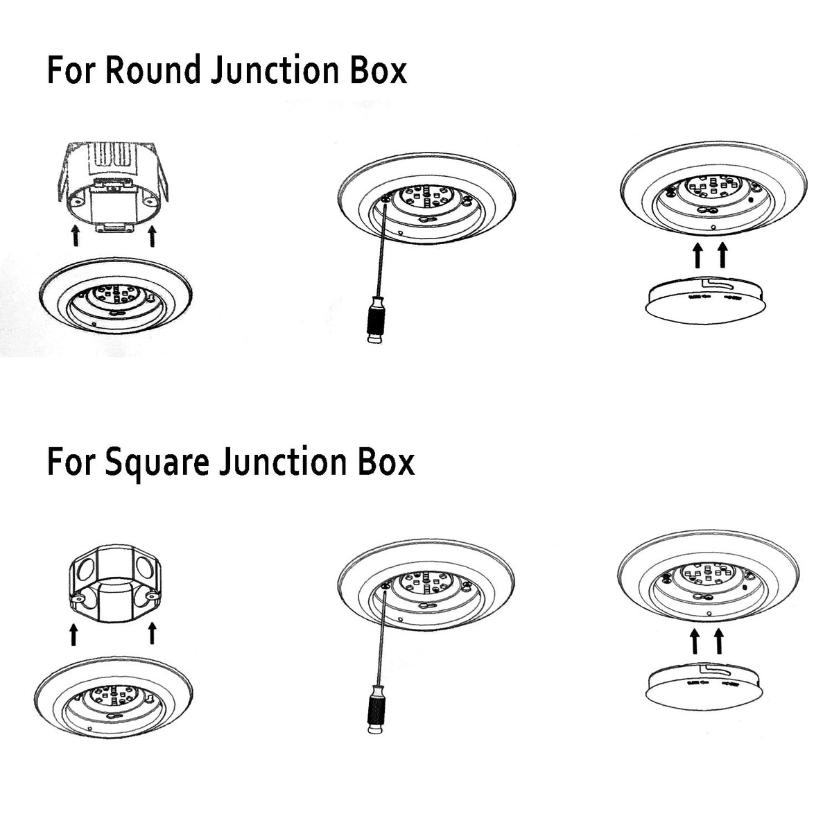 JULLISON 15W disk light delivers bright, low-glare output.