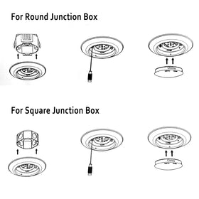 JULLISON 15W disk light delivers bright, low-glare output.