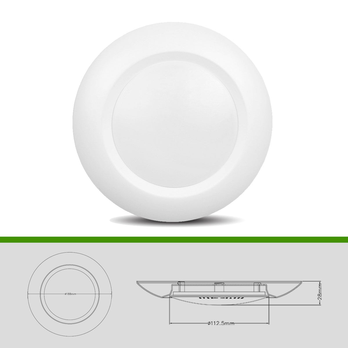 JULLISON 3000K warm white disk light creates cozy ambience.