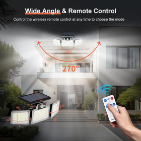 JumJam 270-degree beam flood light covers wide walkway areas