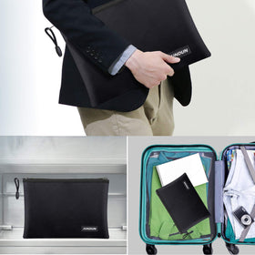 Night reflective strip on JUNDUN fireproof bag improves visibility