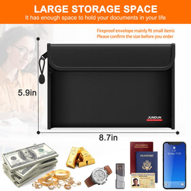 JUNDUN two-pocket organization keeps cash, cards, and keys sorted