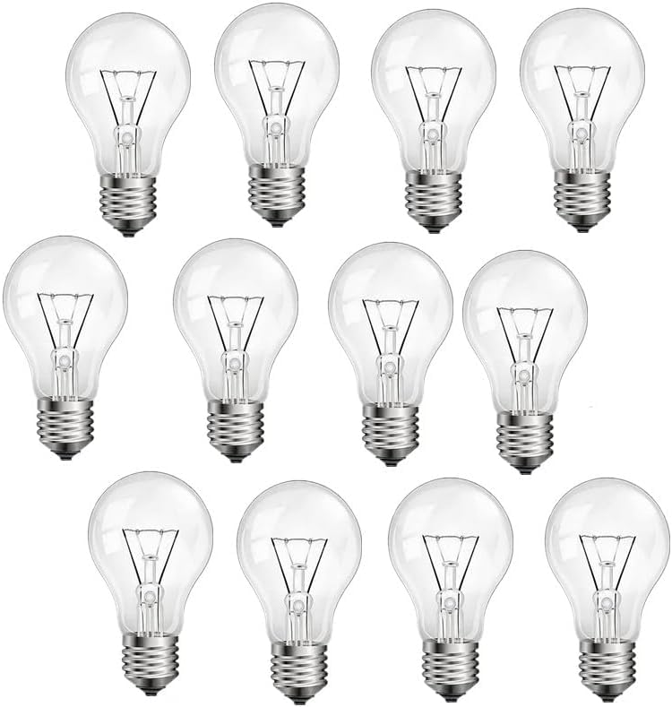 JUNFMLY A19 100W dimmable incandescent bulb for smooth lighting control
