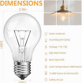 JUNFMLY A19 shatter-resistant bulb ideal for busy home fixtures