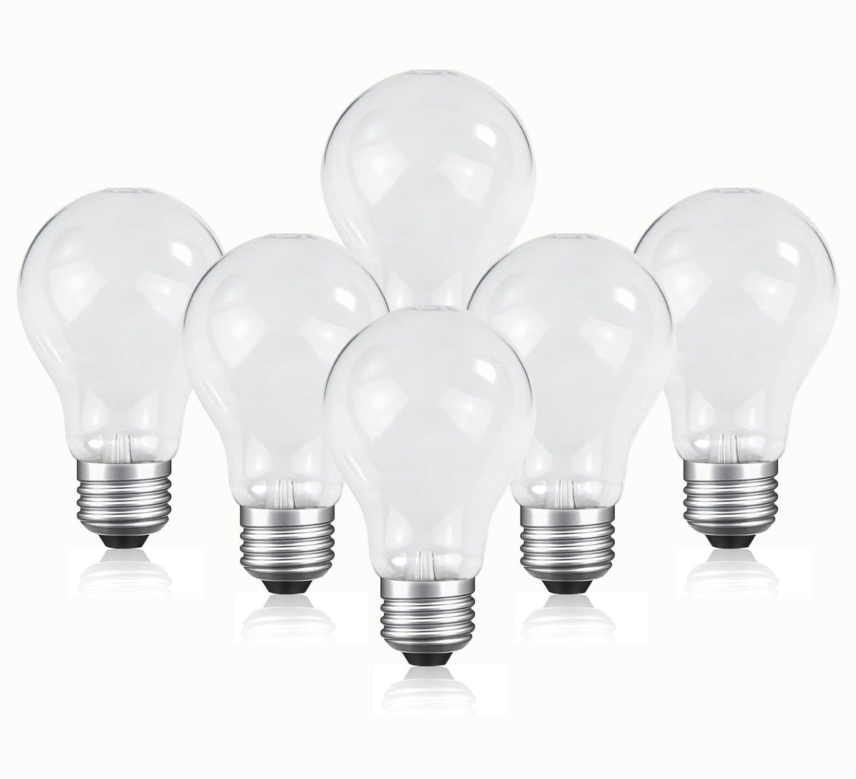 JUNFMLY 75W A19 frosted E26 bulb in a living room for warm ambience.