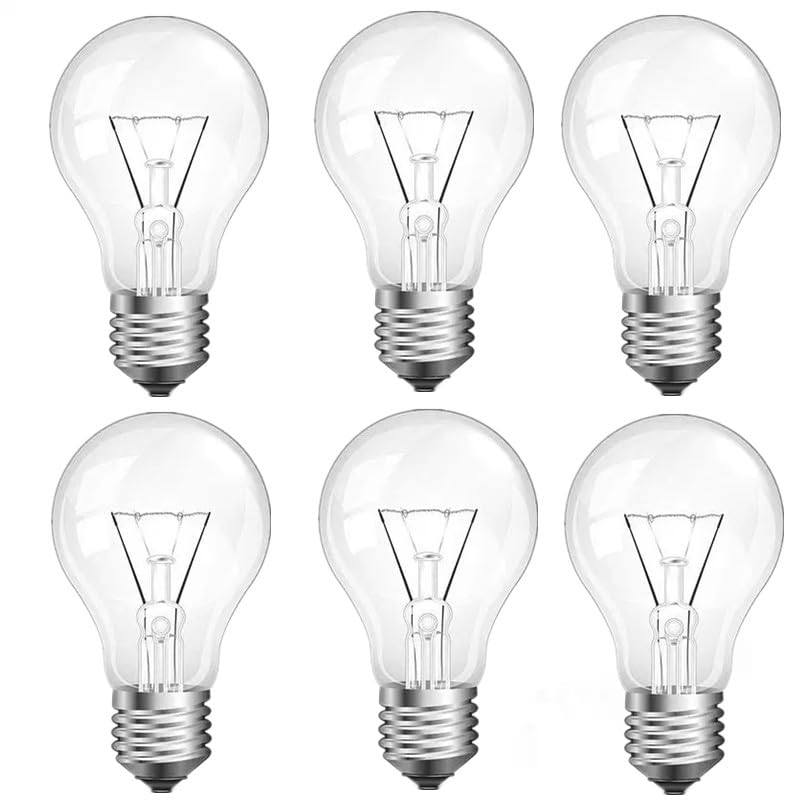 JUNFMLY Clear 60W A19 dimmable bulb for customizable brightness.