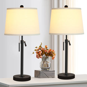 JUNNAI black metal-base lamps with non-slip padding ensure stable daily use.