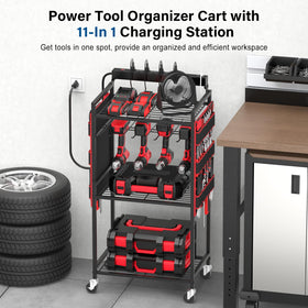 JUNNUJ side pockets and slots organize wrenches and screwdrivers efficiently.