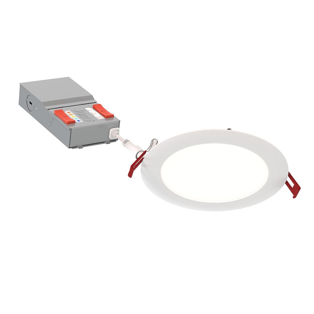 Polycarbonate lens on Juno downlight provides even, consistent illumination.