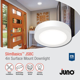 Juno SlimBasics shower-ready light with wet rating for humid bathrooms