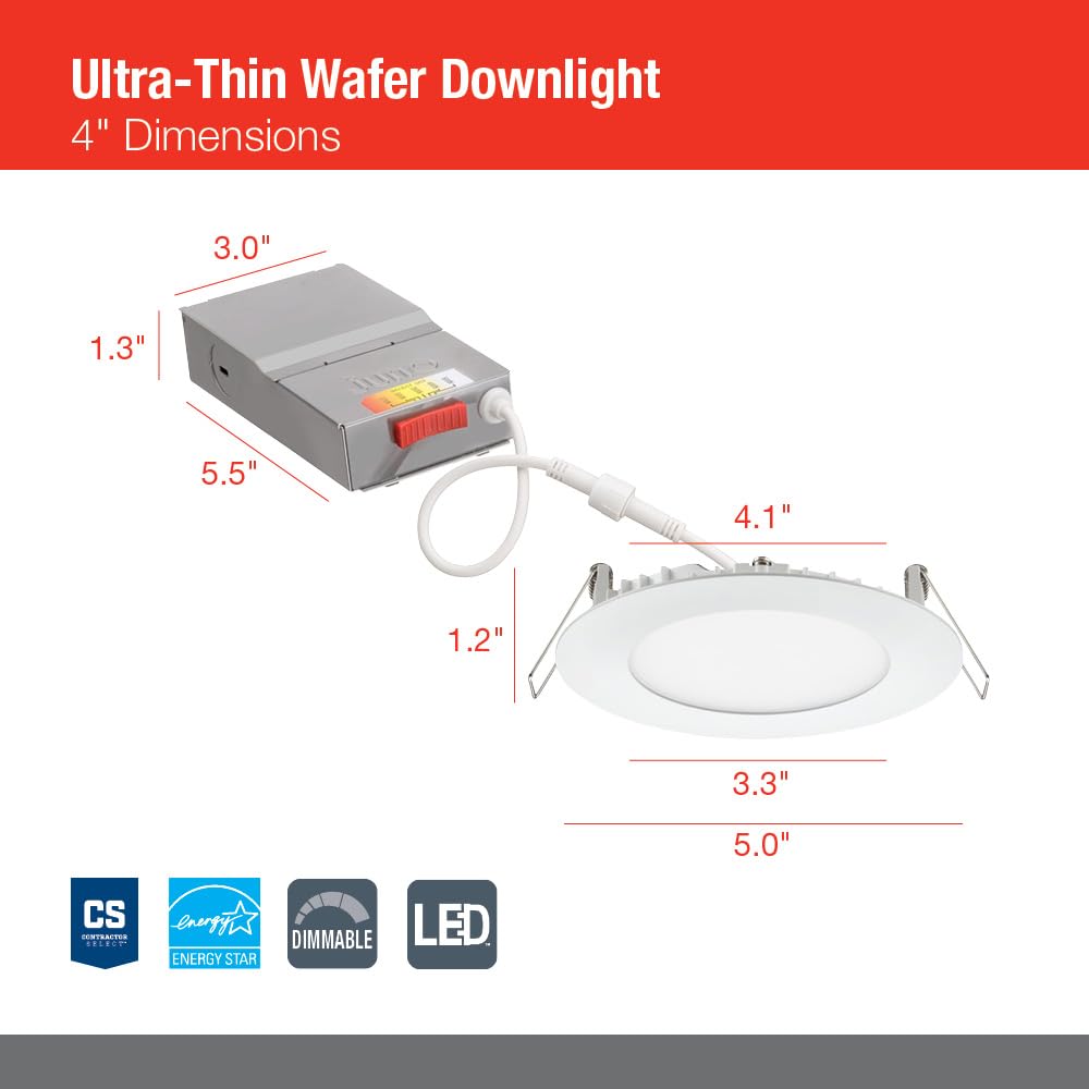 Juno 4in ceiling installation photo highlights quick remodel-ready setup.