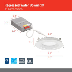Juno wet-location downlight suitable for showers and covered outdoor spaces.