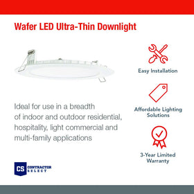 Juno WF4 downlight installed in ceiling for fast, clean remodels.