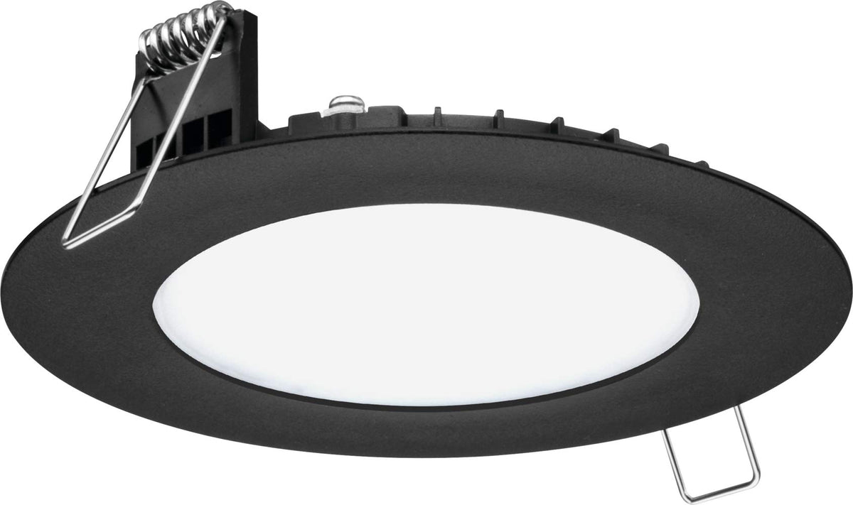 Juno IC-rated design fits insulation for safe install.