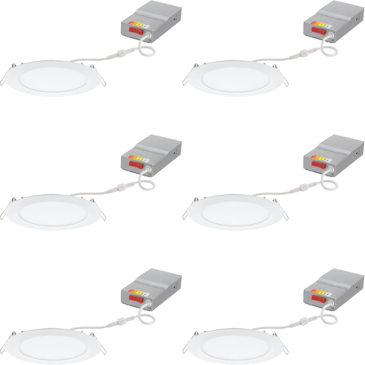 Juno 6-inch wafer downlight in ceiling for a clean, modern look and energy efficiency