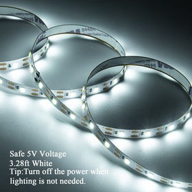 Junwen LED strip lights 2-pack for portable, outlet-free car and bar lighting