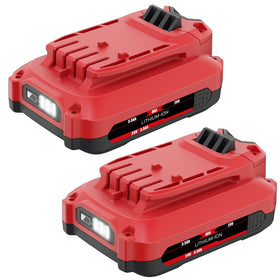 Junwood 20V 3500mAh battery two-pack for extended tool runtime.