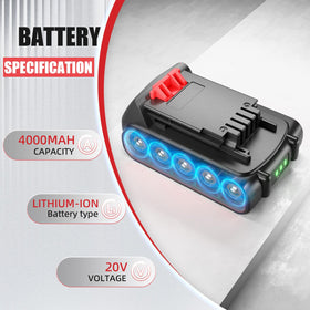 Junwood LBXR20 compatibility with a wide range of Black & Decker tools.