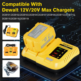 JUNWOOD compatibility with Dewalt 12V tools across DCD and DCF series.