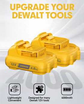 JUNWOOD battery indicator for real-time charge status with Dewalt 12V Max