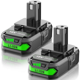 JUNWOOD Ryobi 18V 4Ah battery front view for portable power