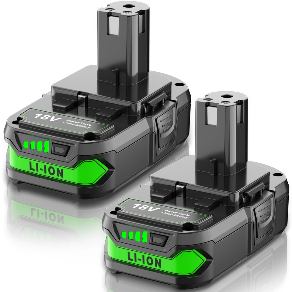 JUNWOOD Ryobi 18V 4Ah battery front view for portable power