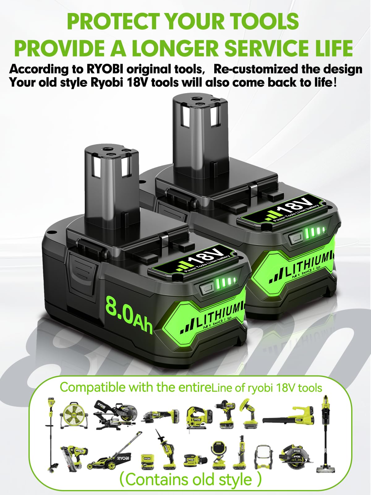 JUNWOOD battery showing smart LED indicator for charge level