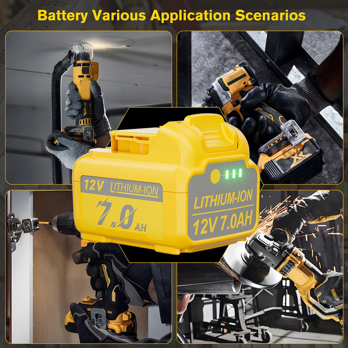 JUNWOOD two-pack provides ready backup power for cordless work.