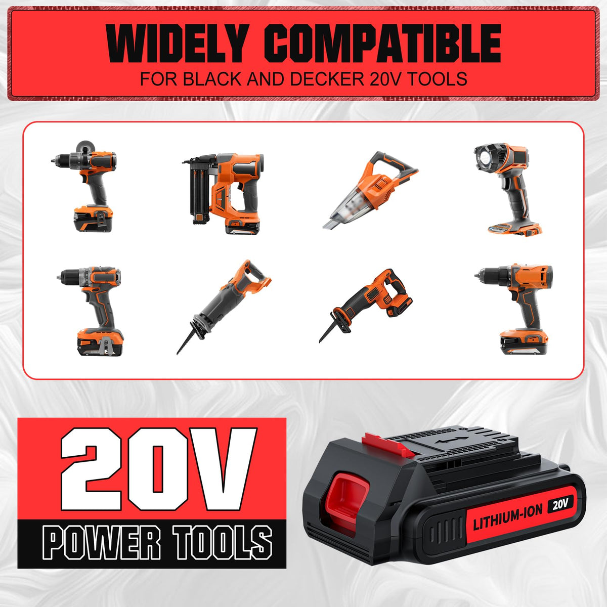 JUNWOOD two-pack battery set for quick tool swaps.