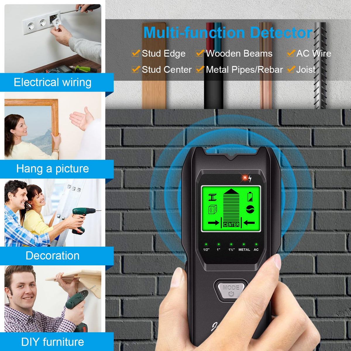 Jurgen K edge and center detection aids safe mounting.