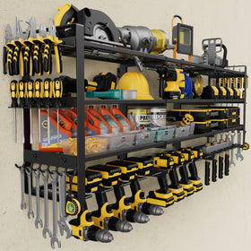 Jusgym large 49W tool organizer wall-mount, top view showing organized layout