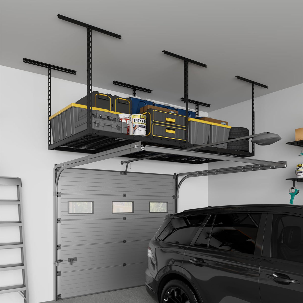 Jusgym pre-installed hooks simplify one-person installation with reduced drop risk.