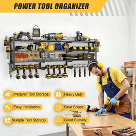 Jusgym versatile wall-mount compatible with wood, concrete, tile, pegboard