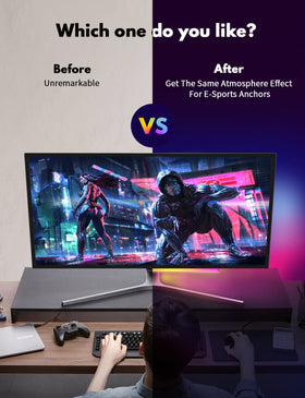 JUSJUBR installation pads and clips streamline mounting behind monitor.